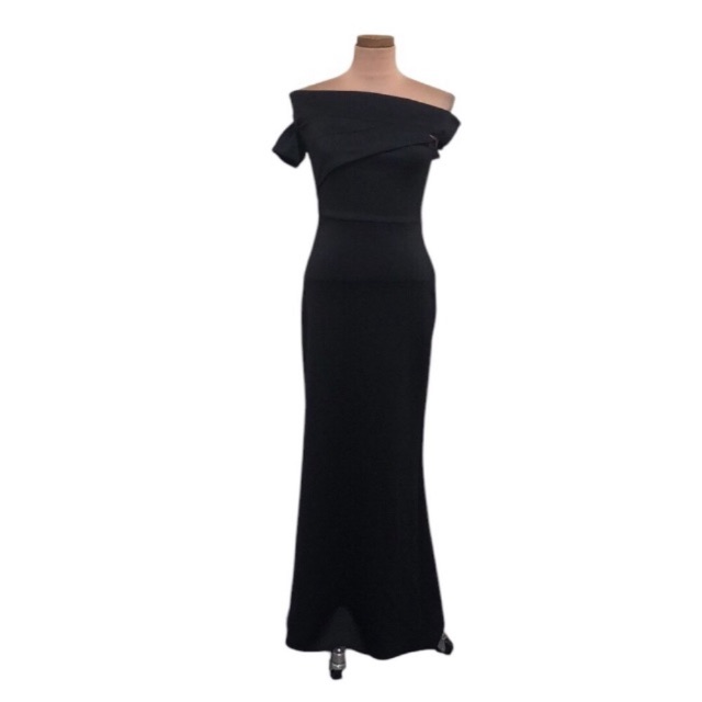Black Halo Zendaya Formal Maxi Dress Size 16 Black One Shoulder Gown